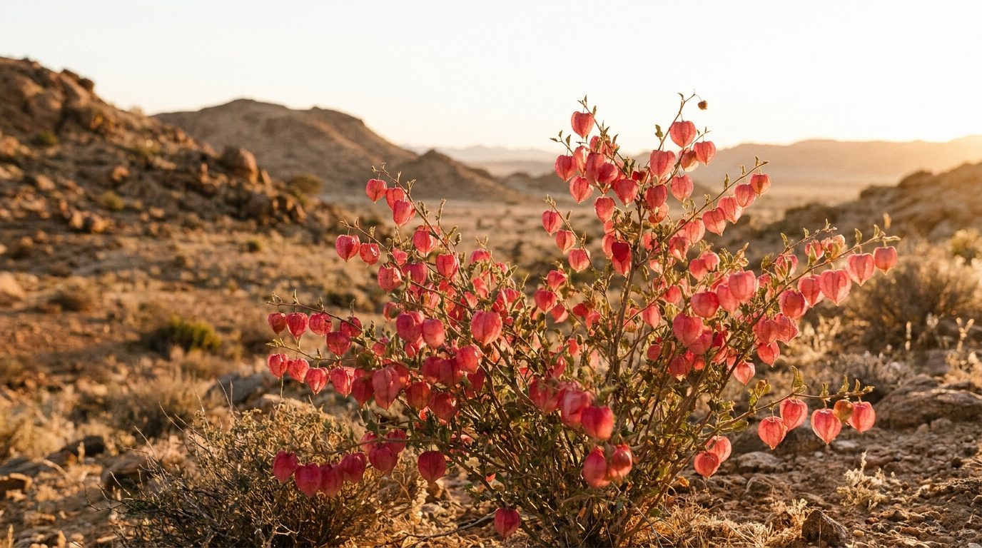 Nymania capensis, arbuste aux fruits rouges